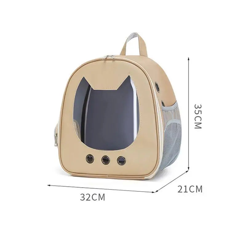 Foldable Cat Carrier Backpack - Lightweight Breathable Pet