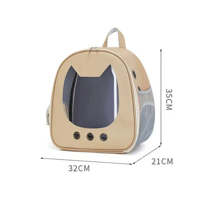 Foldable Cat Carrier Backpack - Lightweight Breathable Pet