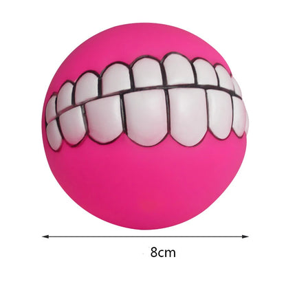 Pet Dog Ball Teeth Funny Trick Toy Silicone Toy for dogs