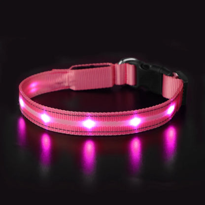 MASBRILL Light Up Dog Collar Waterproof USB Rechargeable