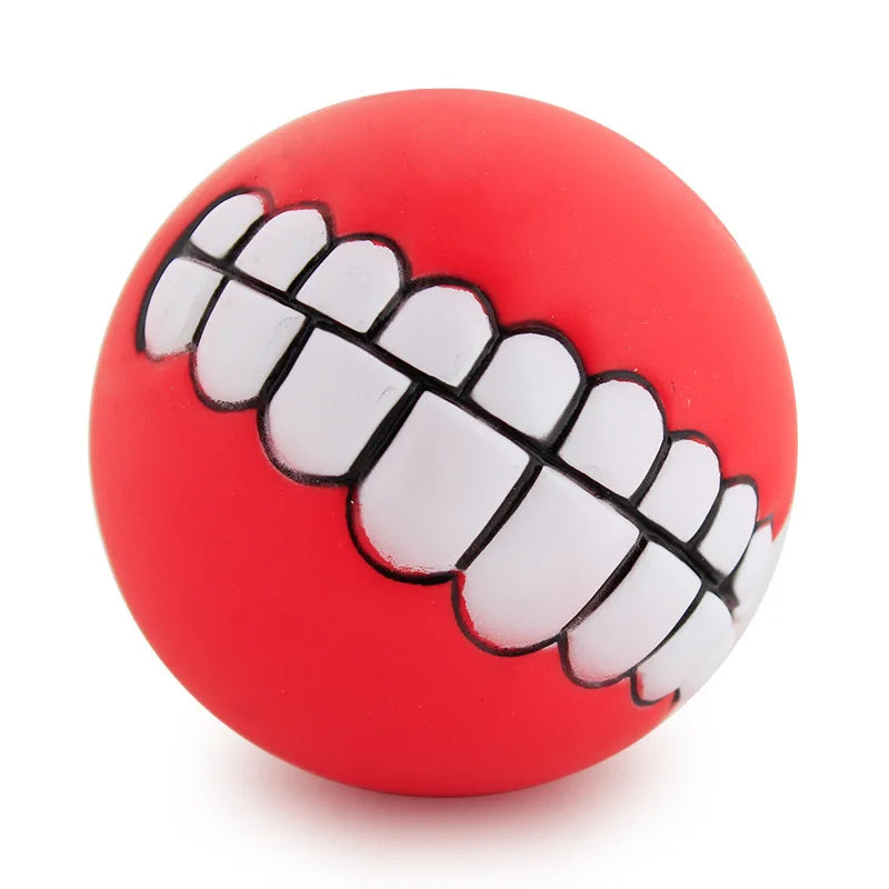 Pet Dog Ball Teeth Funny Trick Toy Silicone Toy for dogs