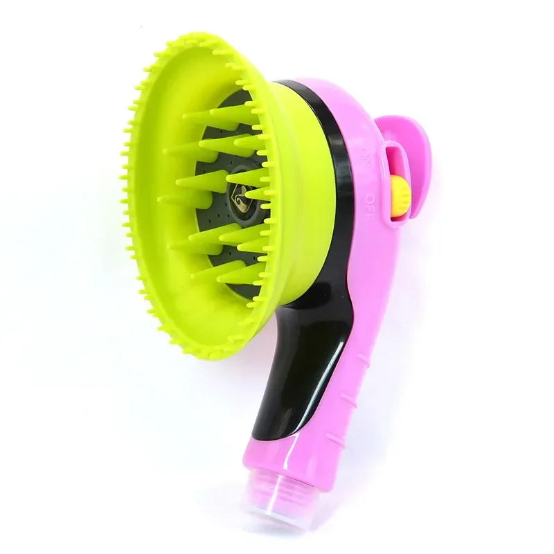 Shower Head Dog Soft Tentacle Massage Bath Head Convenient