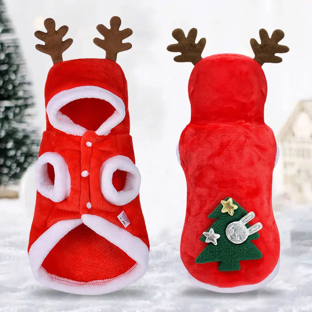 Christmas Pet Clothes Winter Warm Pet Dog Cold Weather