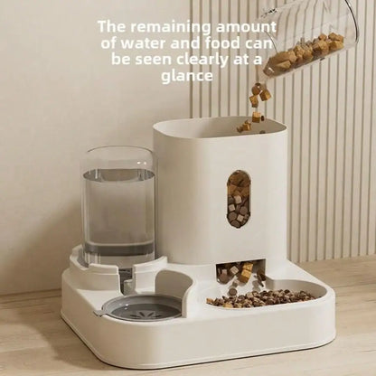 Automatic Cat Feeder and Water Dispenser, Pet Food Bowl