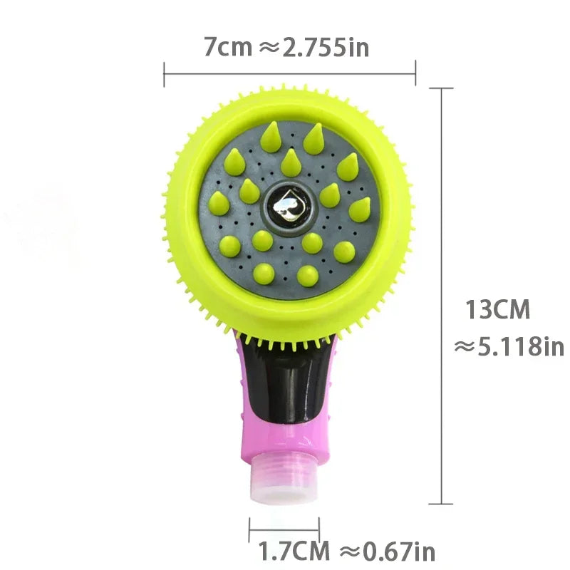 Shower Head Dog Soft Tentacle Massage Bath Head Convenient