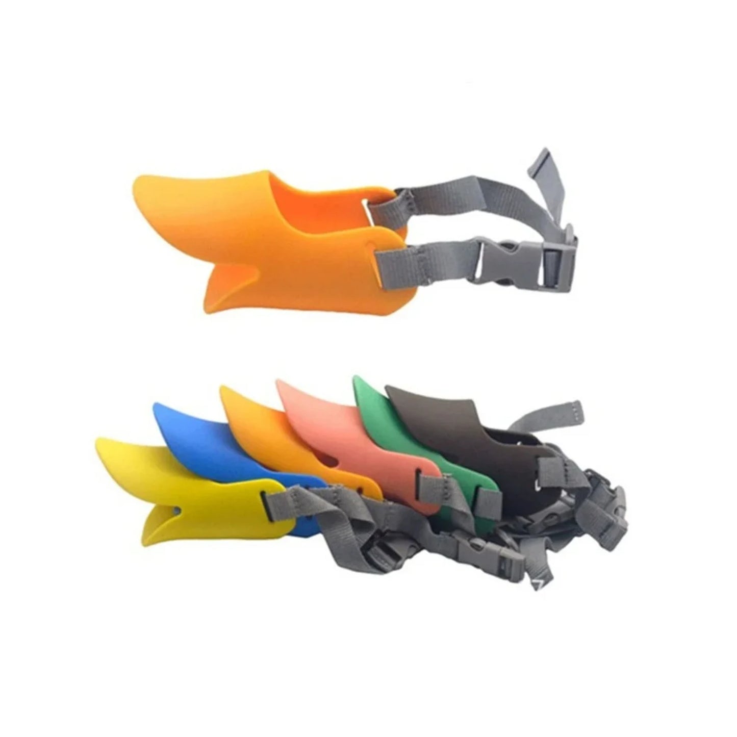 Dog Muzzle Silicone Duck Muzzle Mask  Pet Dogs Anti Bite