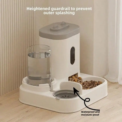 Automatic Cat Feeder and Water Dispenser, Pet Food Bowl