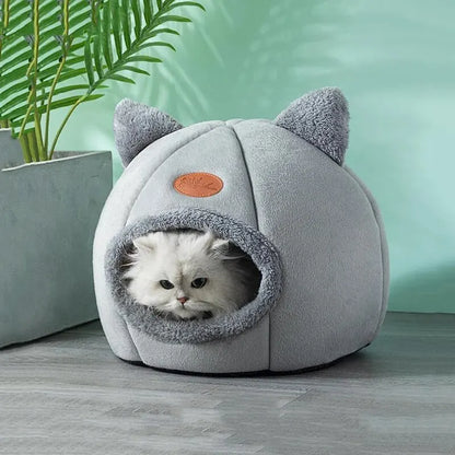 Pet bed with cat ears cat bed for small medium large