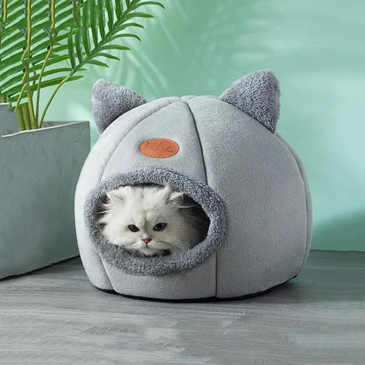 Pet bed with cat ears cat bed for small medium large