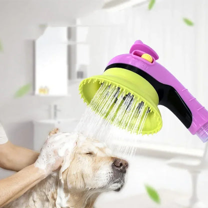 Shower Head Dog Soft Tentacle Massage Bath Head Convenient