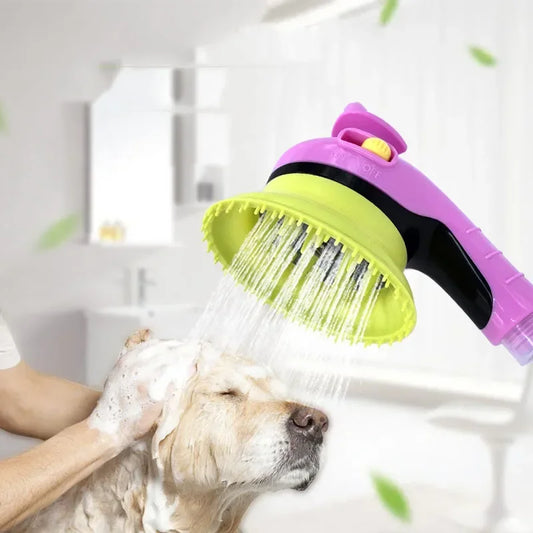 Shower Head Dog Soft Tentacle Massage Bath Head Convenient