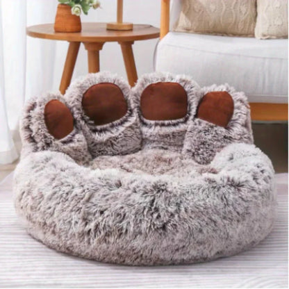 Dog Bed Cat Pet Sofa Cute Bear Paw Shape Comfortable