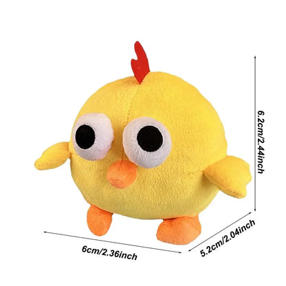 Bounce Ball Cartoon Chicken Plush Toys with Sound