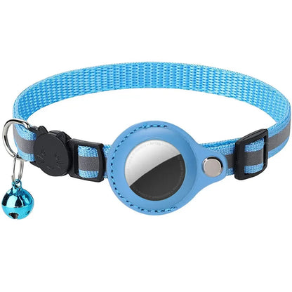 Reflective Cat Collar with Apple AirTag Holder Adjustable