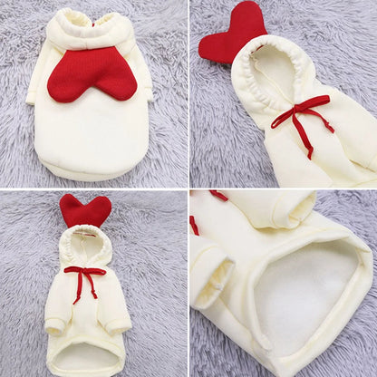 Cute Fruit Dog Clothes for Small Dogs Hoodies Warm