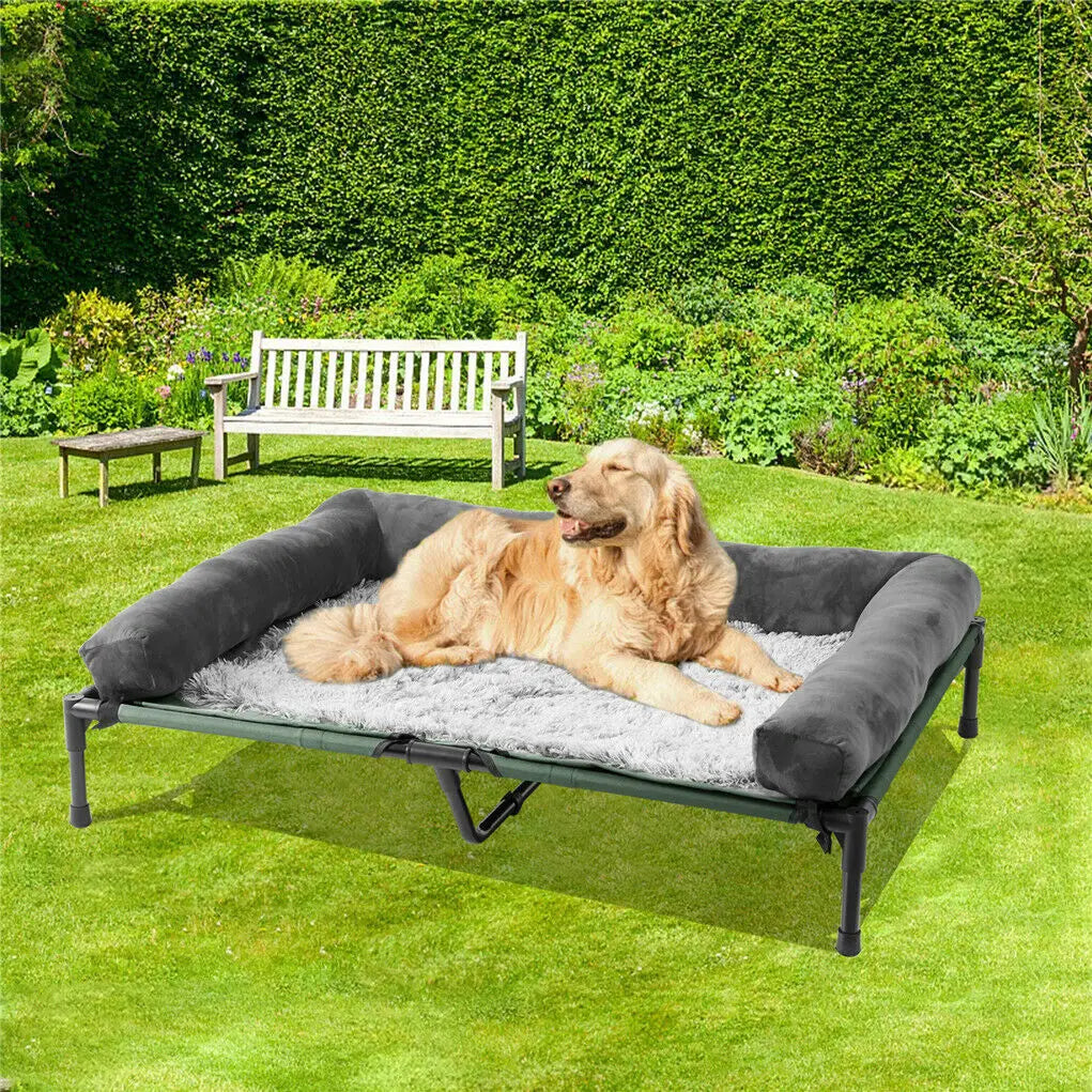 Dog Bed for Dogs and Cats Indoor Outdoor Elevated