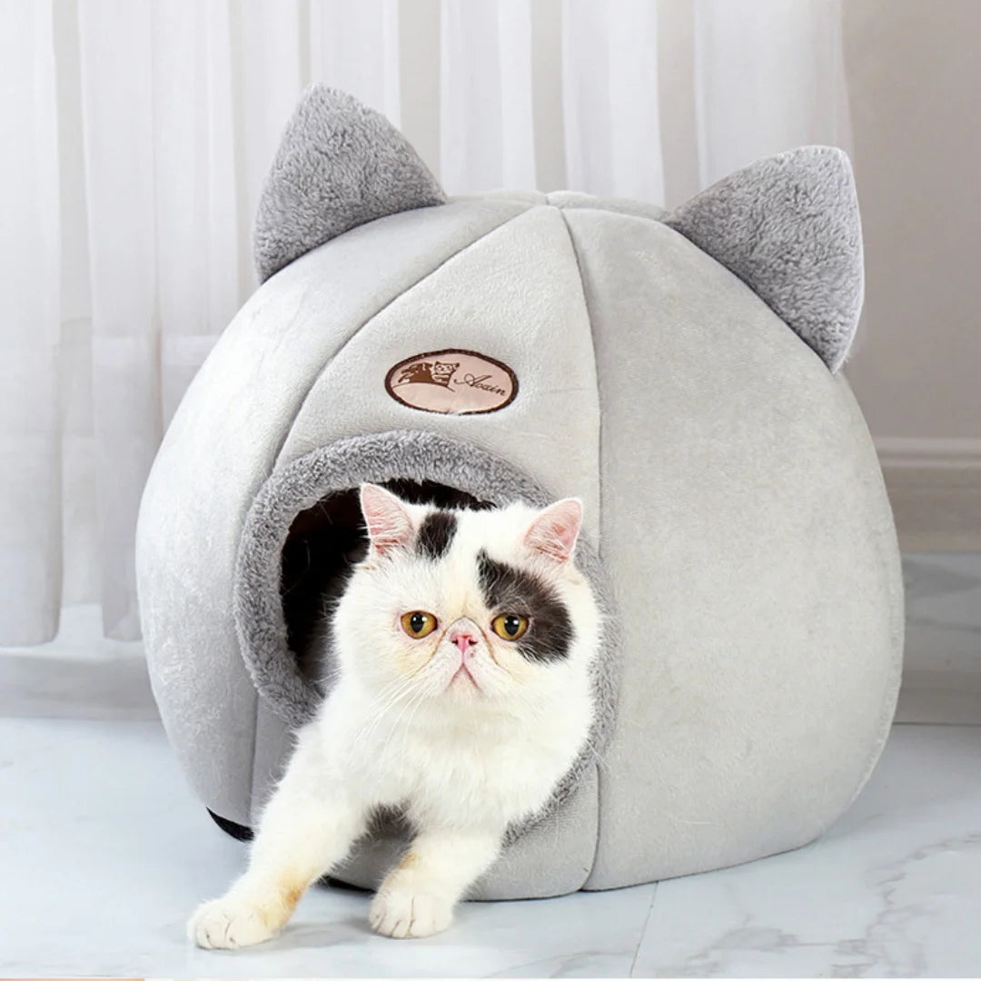 Pet bed with cat ears cat bed for small medium large