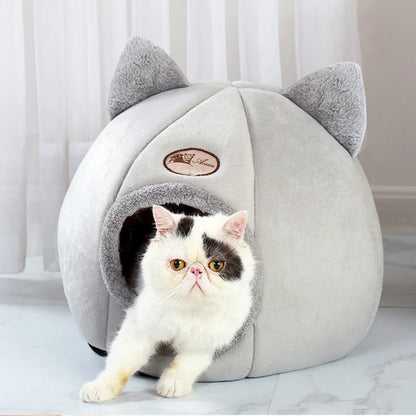 Pet bed with cat ears cat bed for small medium large