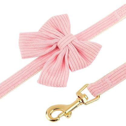 Cute Small Dog Collar Harness Leash Set Adjustable Dog