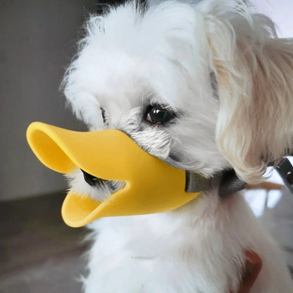 Dog Muzzle Silicone Duck Muzzle Mask  Pet Dogs Anti Bite