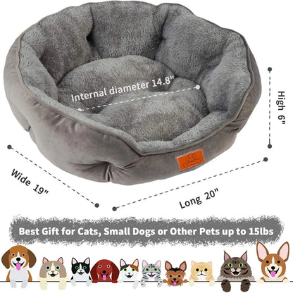Pet Bed for Small and Large Pets, Soft, Washable, Non-Slip