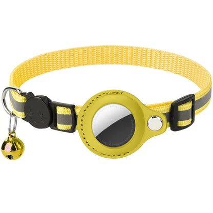 Reflective Cat Collar with Apple AirTag Holder Adjustable