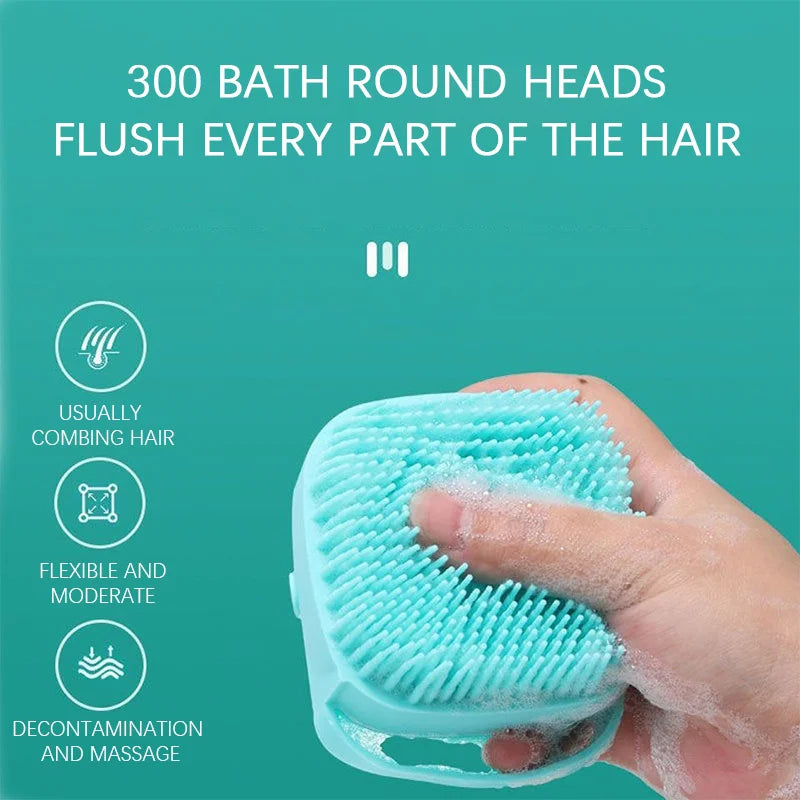 Pet Grooming Bath Massage Brush With Soap And Shampoo