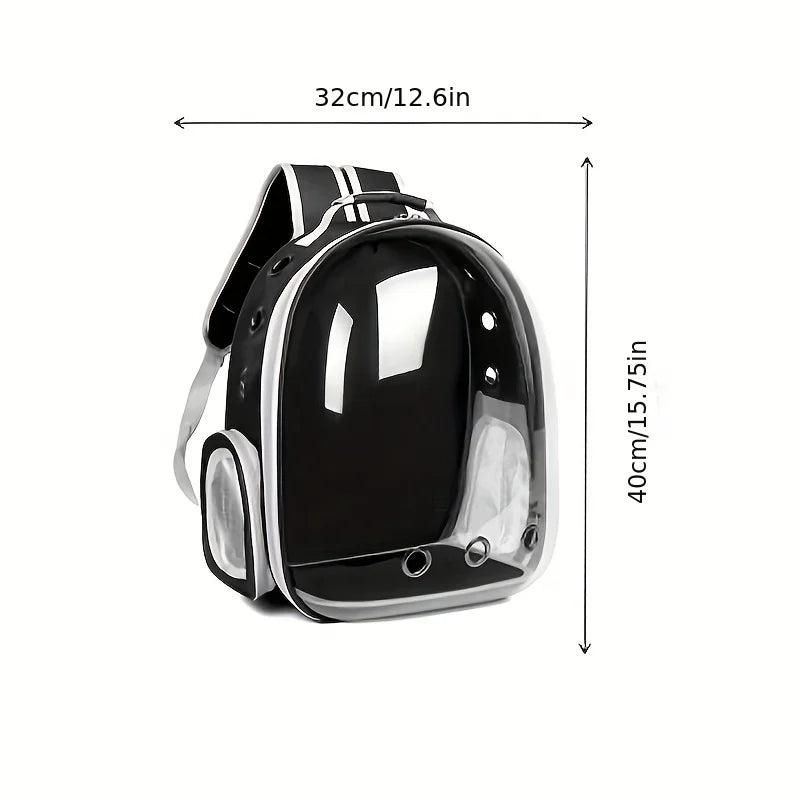 Breathable Transparent Pet Carrier Backpack with Harness