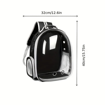Breathable Transparent Pet Carrier Backpack with Harness