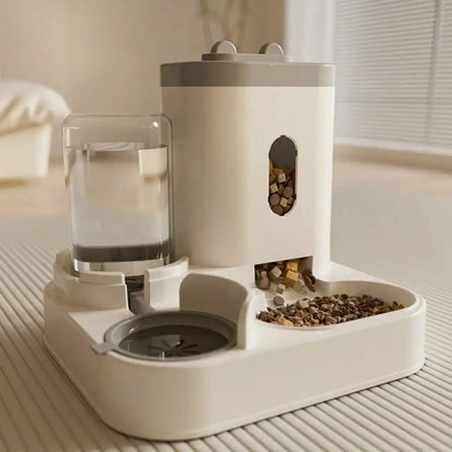 Automatic Cat Feeder and Water Dispenser, Pet Food Bowl