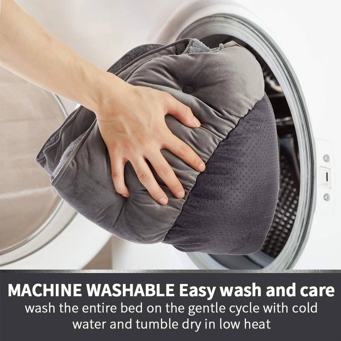 Pet Bed for Small and Large Pets, Soft, Washable, Non-Slip