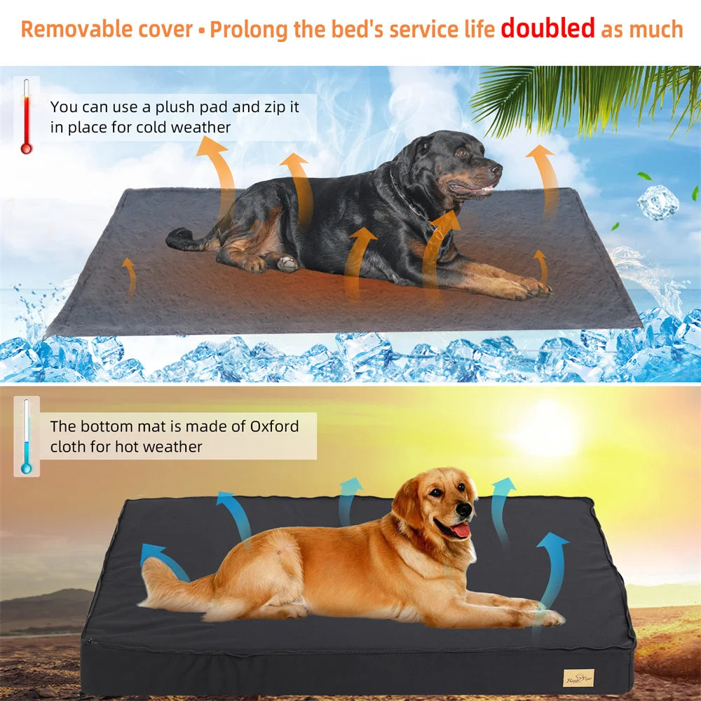 Large Orthopaedic Dog Bed Waterproof Cushion Pet Mattress