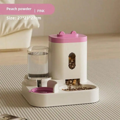 Automatic Cat Feeder and Water Dispenser, Pet Food Bowl