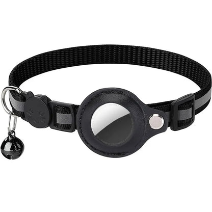 Reflective Cat Collar with Apple AirTag Holder Adjustable