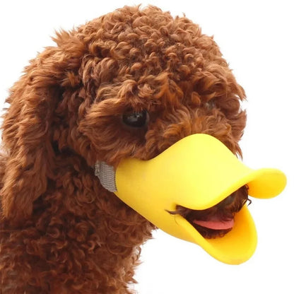 Dog Muzzle Silicone Duck Muzzle Mask  Pet Dogs Anti Bite