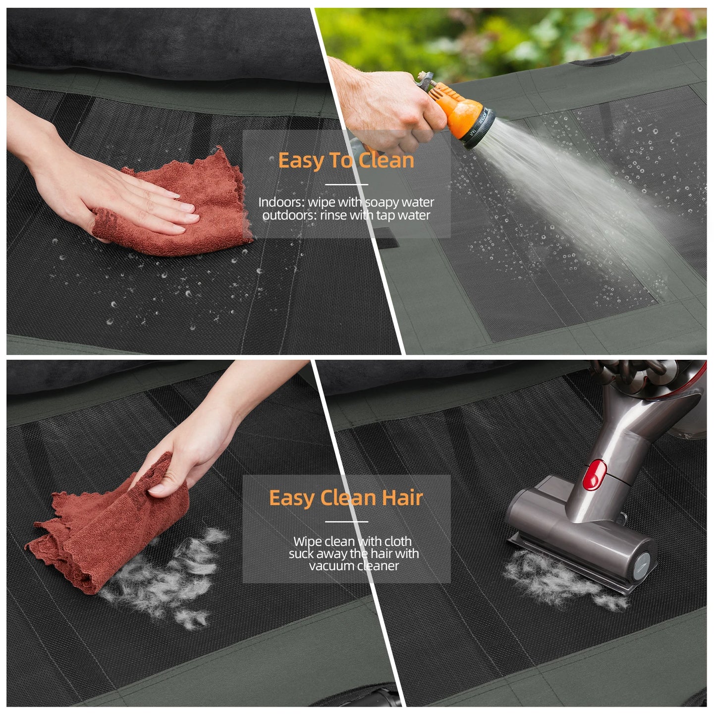 Dog Bed for Dogs and Cats Indoor Outdoor Elevated