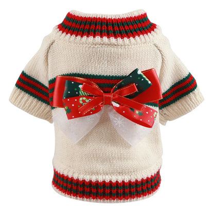 Knitted Cat Dog Sweater Autumn Winter Warm Costumes
