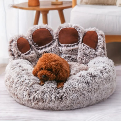 Dog Bed Cat Pet Sofa Cute Bear Paw Shape Comfortable