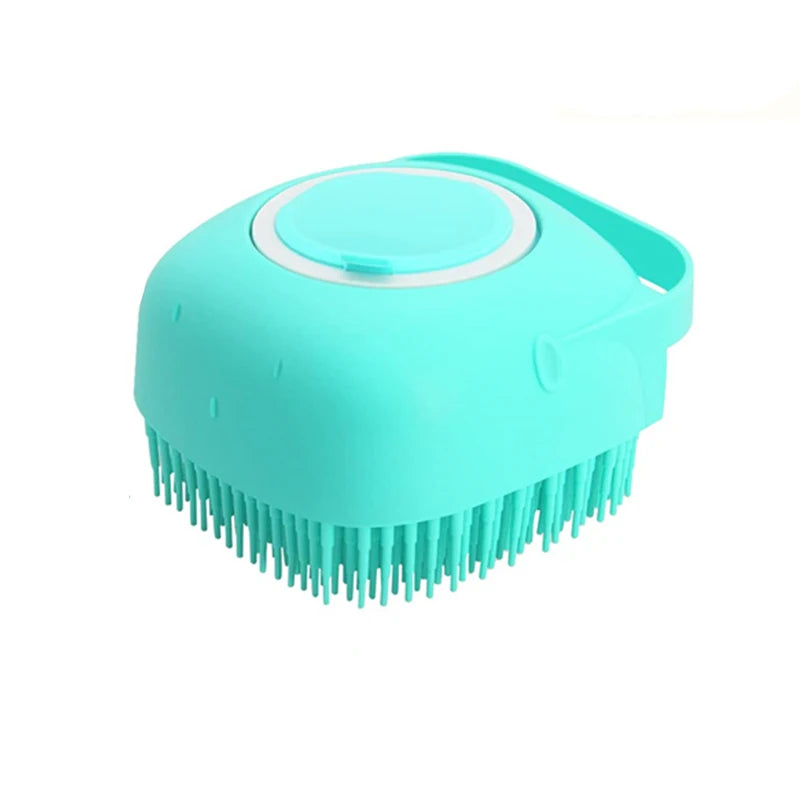 Pet Grooming Bath Massage Brush With Soap And Shampoo