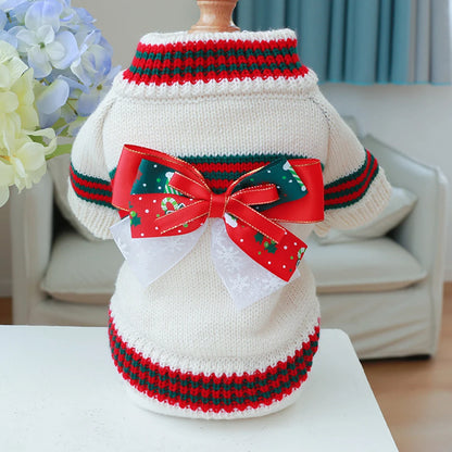 Knitted Cat Dog Sweater Autumn Winter Warm Costumes