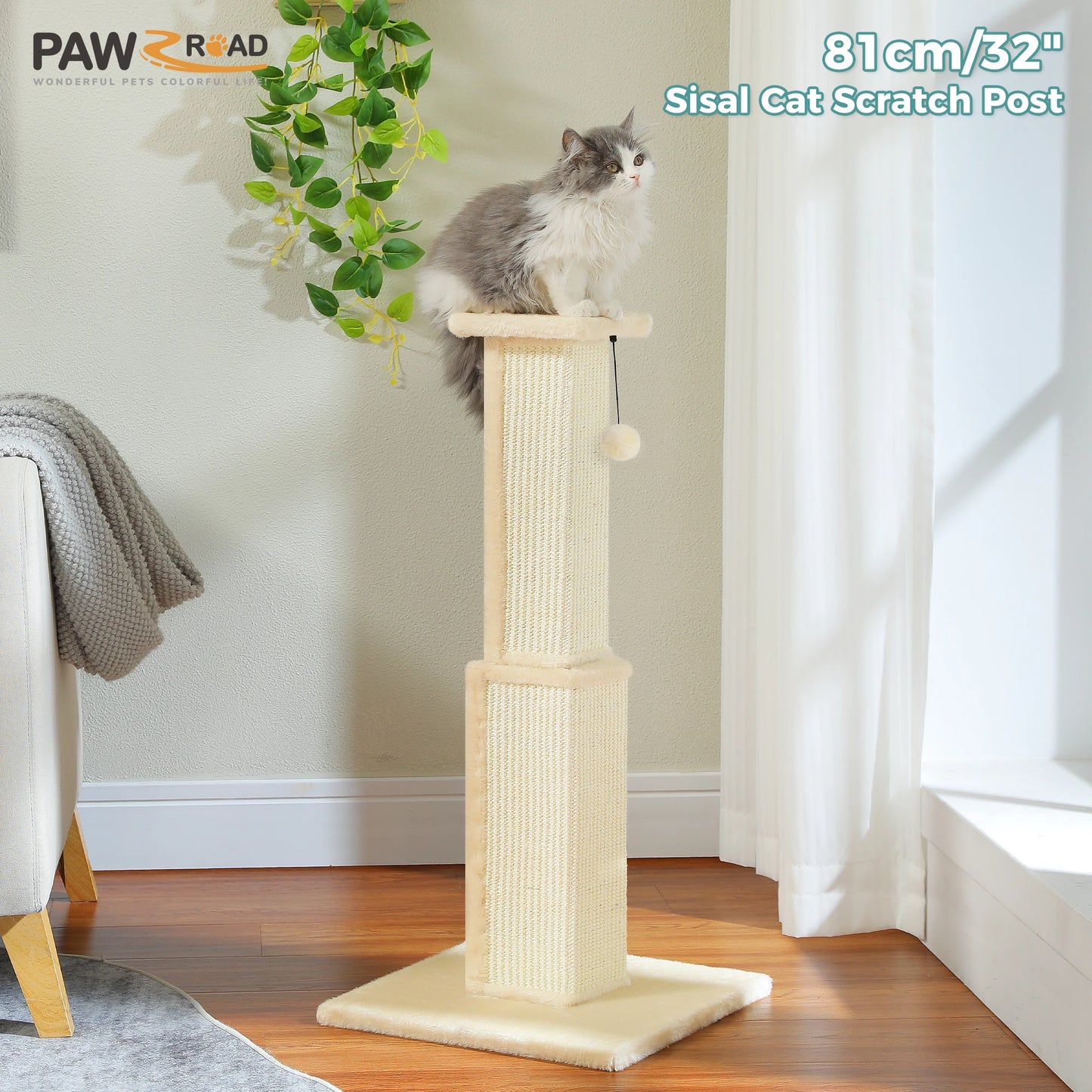 Large Cat Scratching Post for Indoor Cats Adults Ultimate Scratch