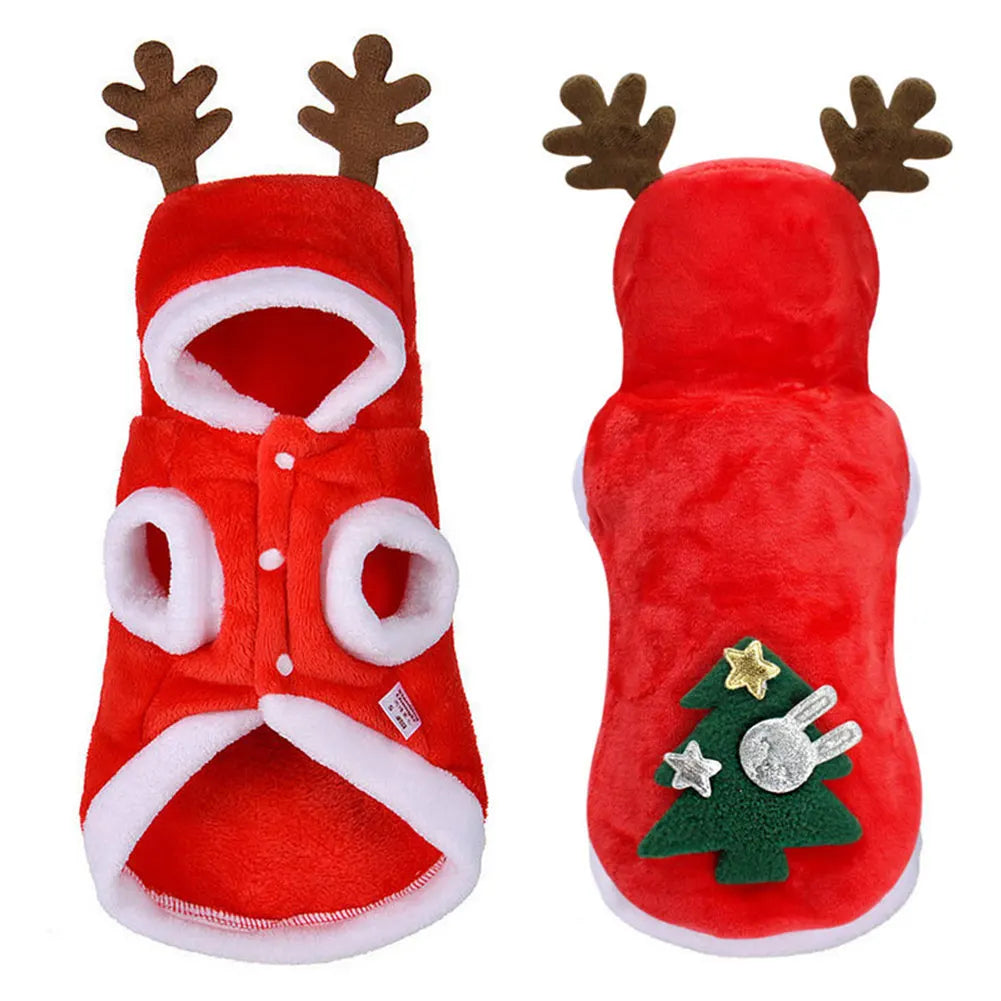 Christmas Pet Clothes Winter Warm Pet Dog Cold Weather