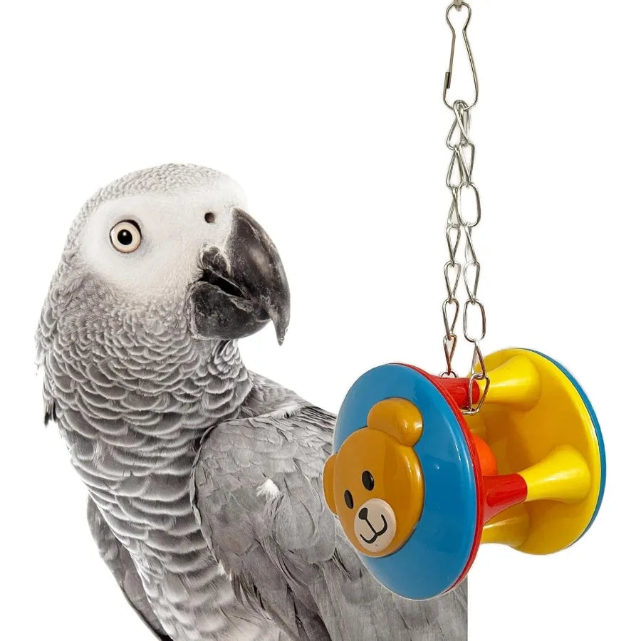 Parrot Ball Toy with Bell Cage Hanging Accessories for Medium