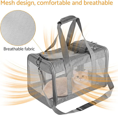 Airline Approved Pet Carrier for Cats Dogs Soft Travel Bag