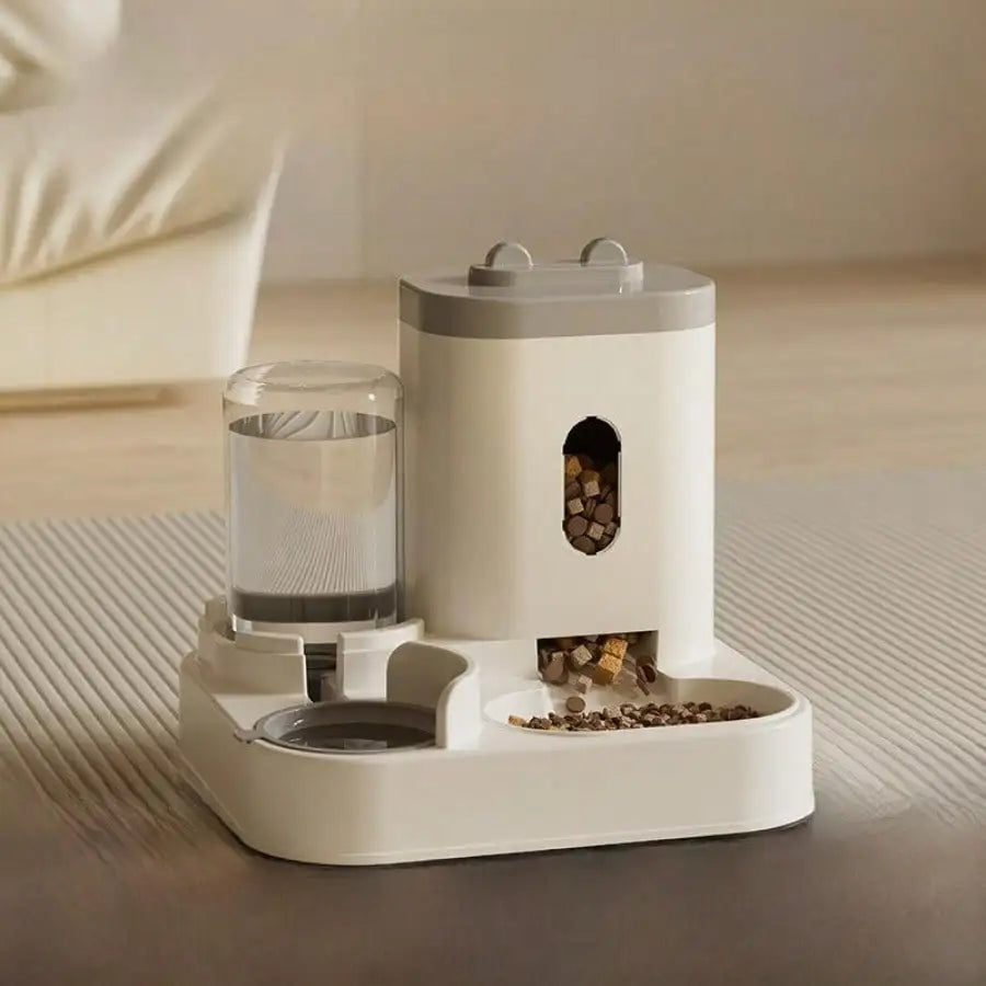 Automatic Cat Feeder and Water Dispenser, Pet Food Bowl