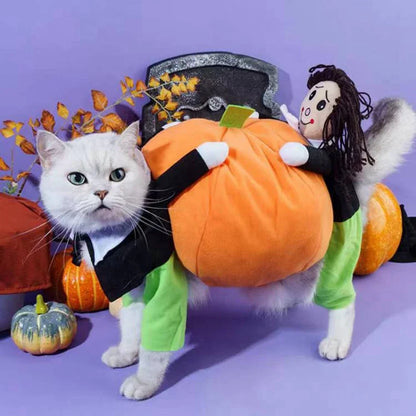 Halloween Funny Pet Clothes Cat Pet Pumpkin Costume